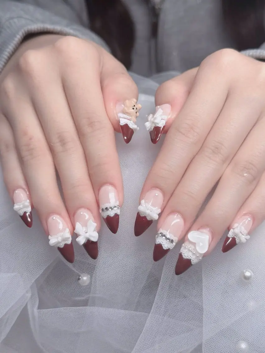 ネイル オーロラネイル フレンチネイル ジェルネイル ハロウィン 韓国ネイル ハンドネイル H.baby Nail Salonのネイルデザイン