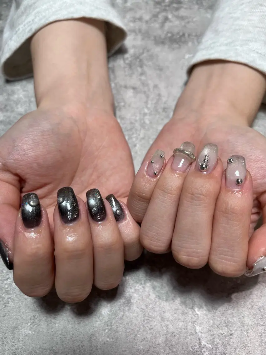 ネイル kazane長さだし フィルイン♡持ち込みのネイルデザイン