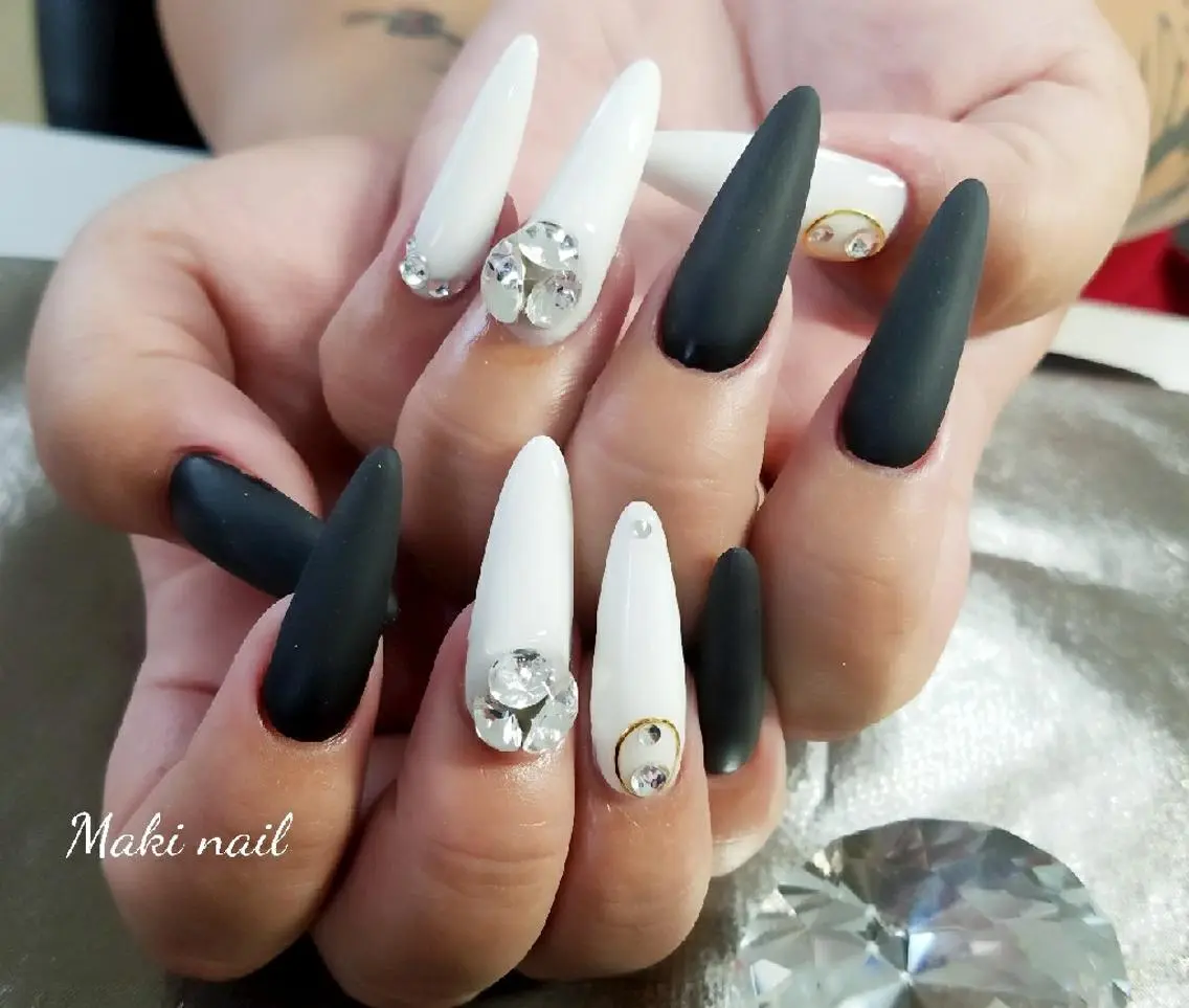 ネイル スカルプネイル ･:*+.✳︎˚✧₊ MAKI NAILのネイルデザイン