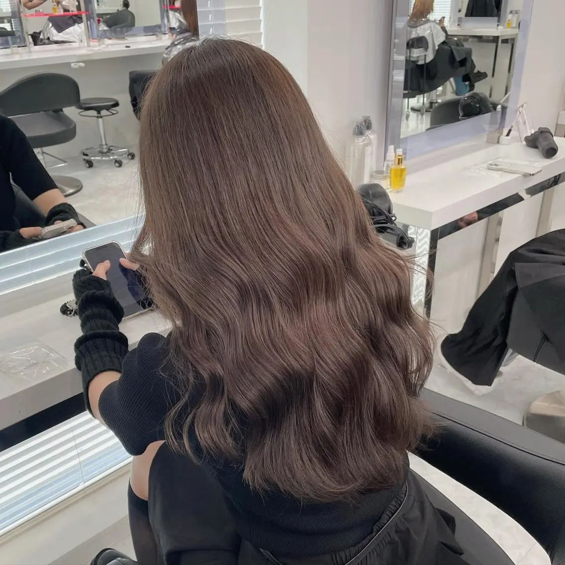 ロング カラー ヘアアレンジ ♡ 𝐑𝐈𝐎♡のヘアスタイル