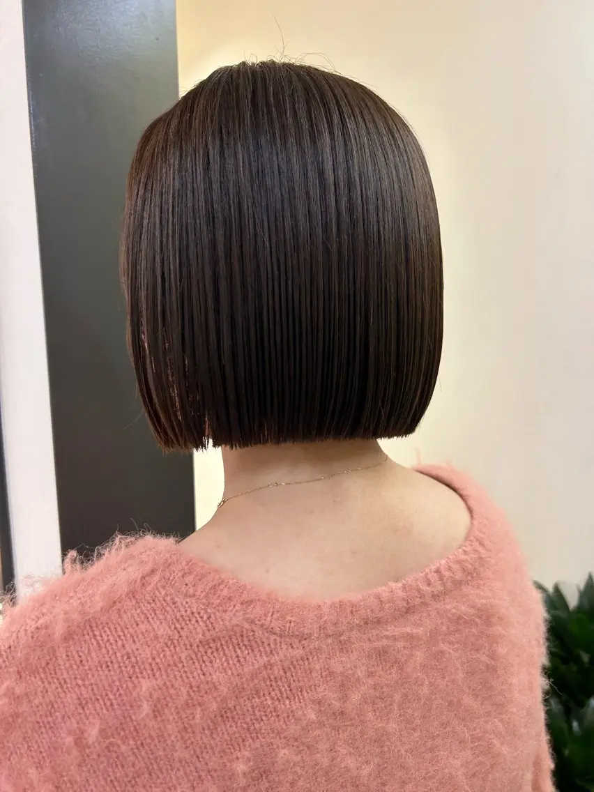 ショート カラー ボブ hubhair レイヤー/透明感のヘアスタイル