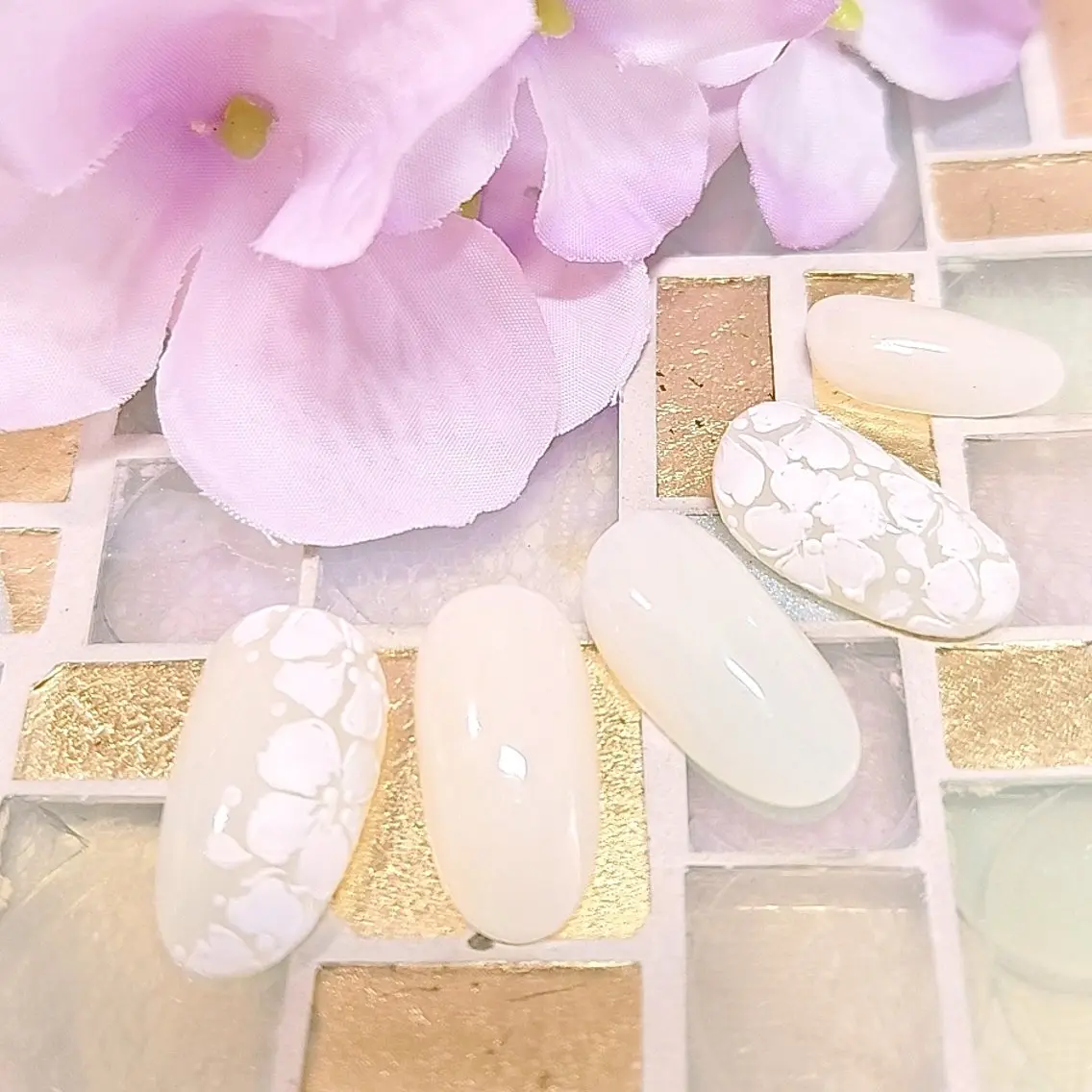 ネイル ハンドネイル 手描きアート&推し活 🌟Wisteriaのネイルデザイン
