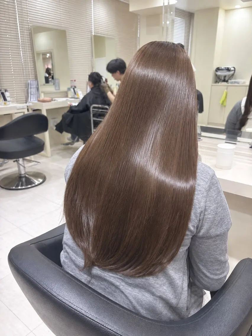 ロング カラー カット ヘアカラー トリートメント 💕мei 透明感カラー💕のヘアスタイル