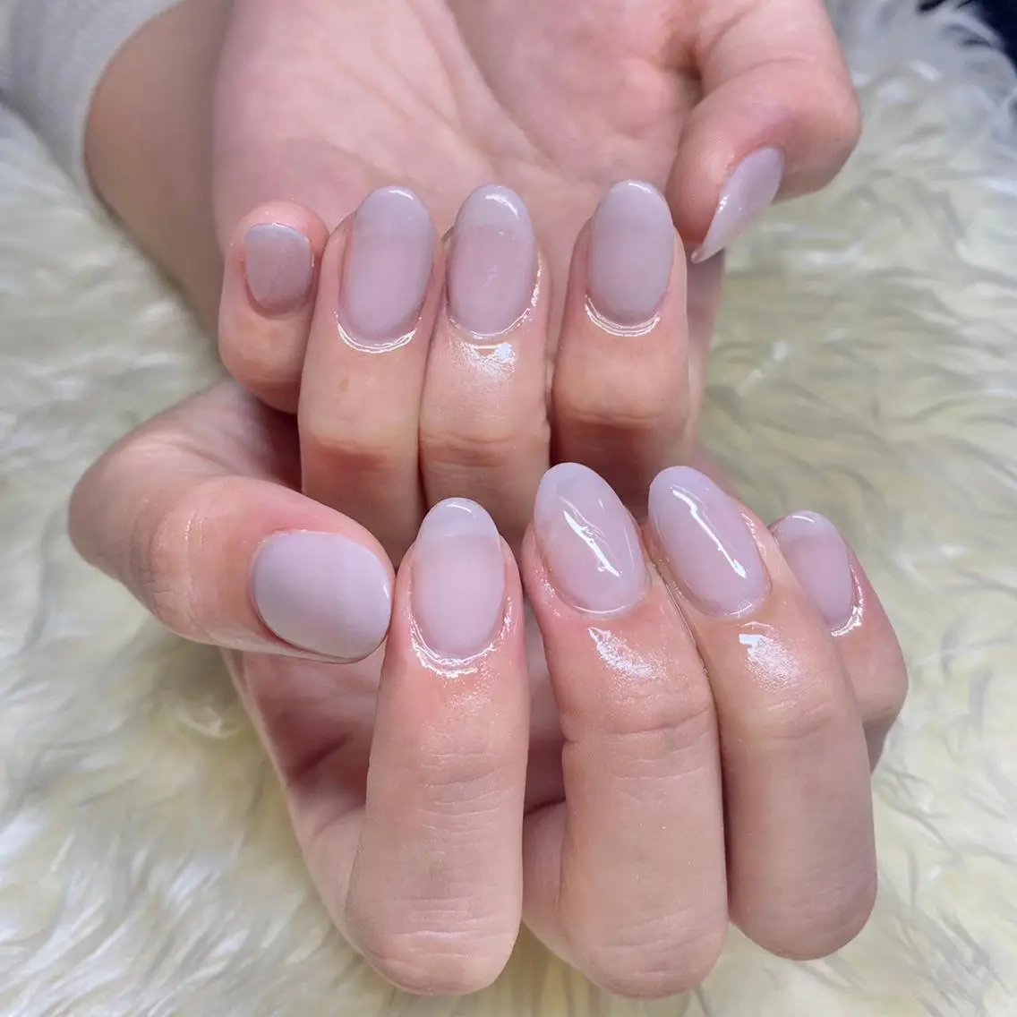 ネイル 長さ出し ワンカラーネイル ハンドネイル Nail&eye Belire 新宿のネイルデザイン