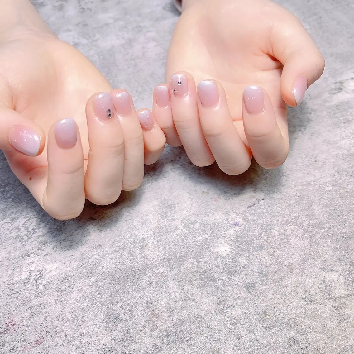 ショート めぐみのネイルサロン スタッフ練習のネイルデザイン