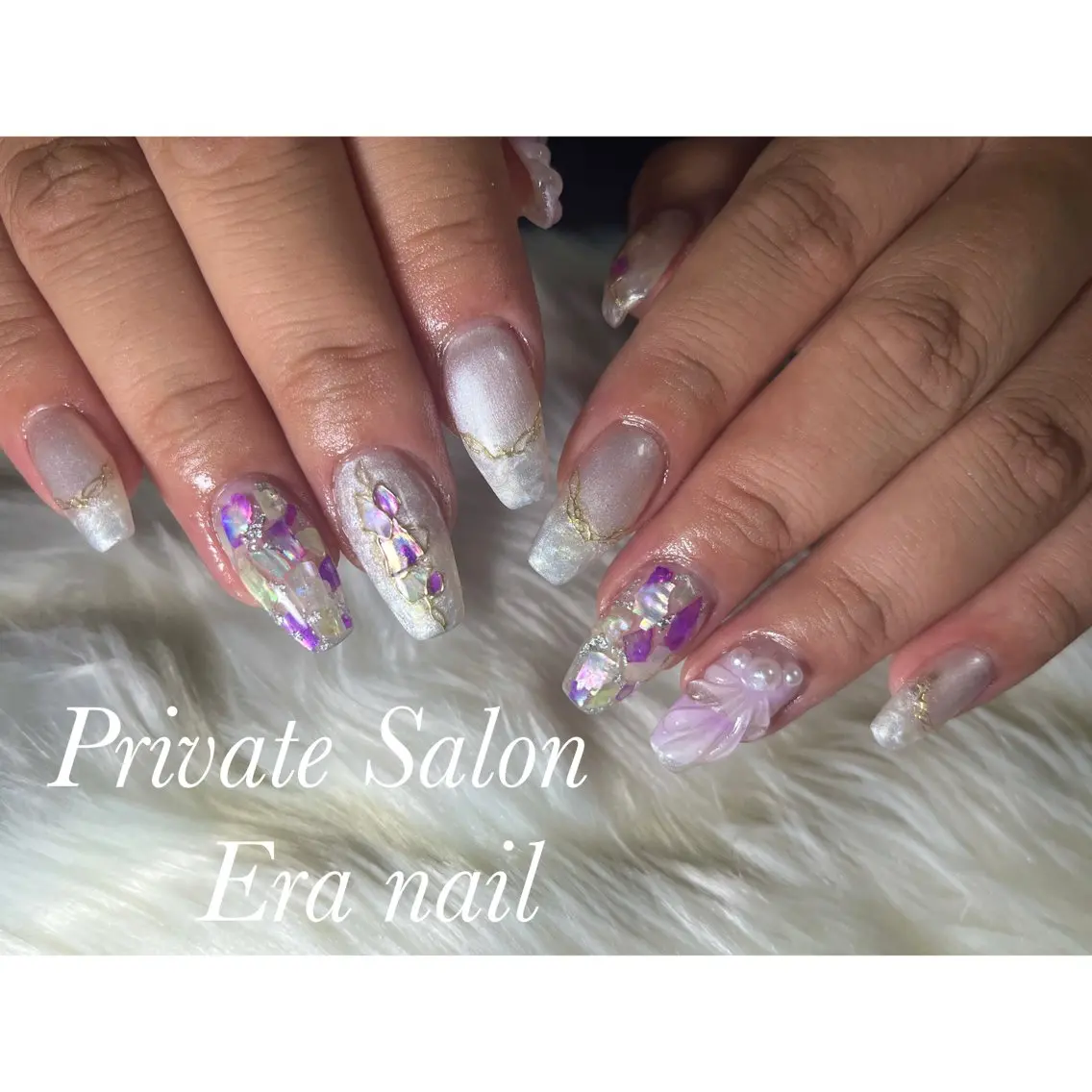 ネイル アートネイル 持ち込み スカルプネイル Era nailのネイルデザイン