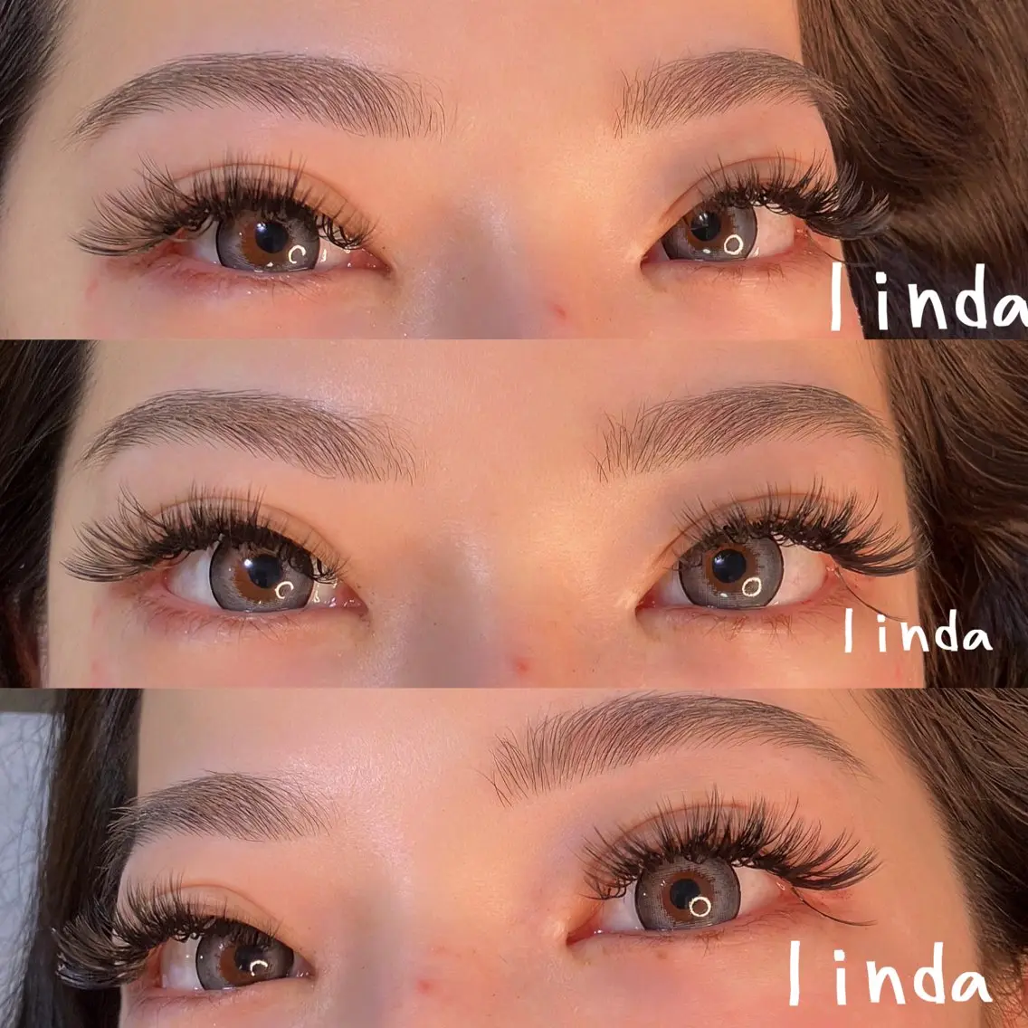 アイブロウ linda lashesのマツエク・マツパデザイン