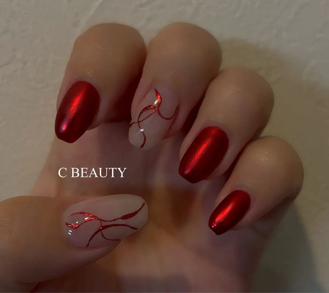 ネイル マットネイル ミラーネイル 【C BEAUTY】 kobayashiのネイルデザイン
