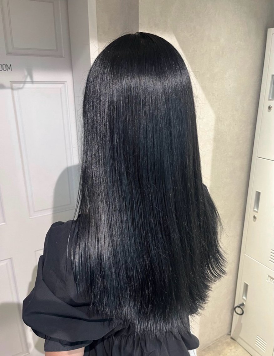ロング 縮毛矯正 髪質改善艶カラー🔮 縮毛矯正💎シュンのヘアスタイル