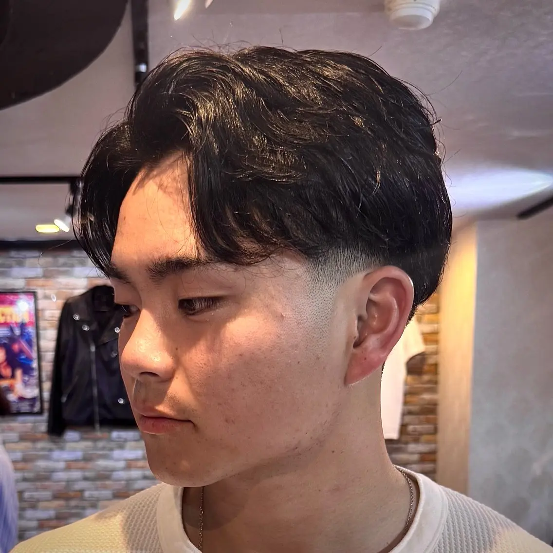 ショート パーマ メンズ フェードカット メンズパーマ ニュアンスパーマ カット パーマ 立川メンズカット/ メンズパーマ💈三上のヘアスタイル