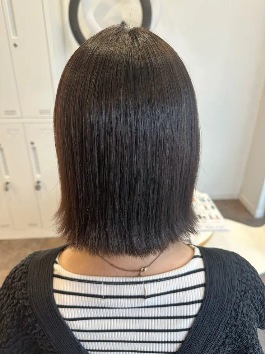 ミディアム パーマ 西村 奈桜のヘアスタイル