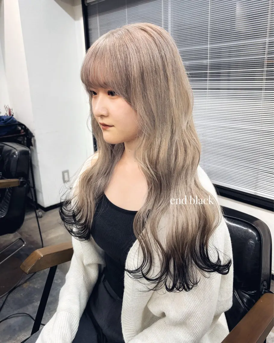ロング カラー ヘアカラー トリートメント 🌈艶ハイトーン🌈 心を込めます🤝涼介のヘアスタイル