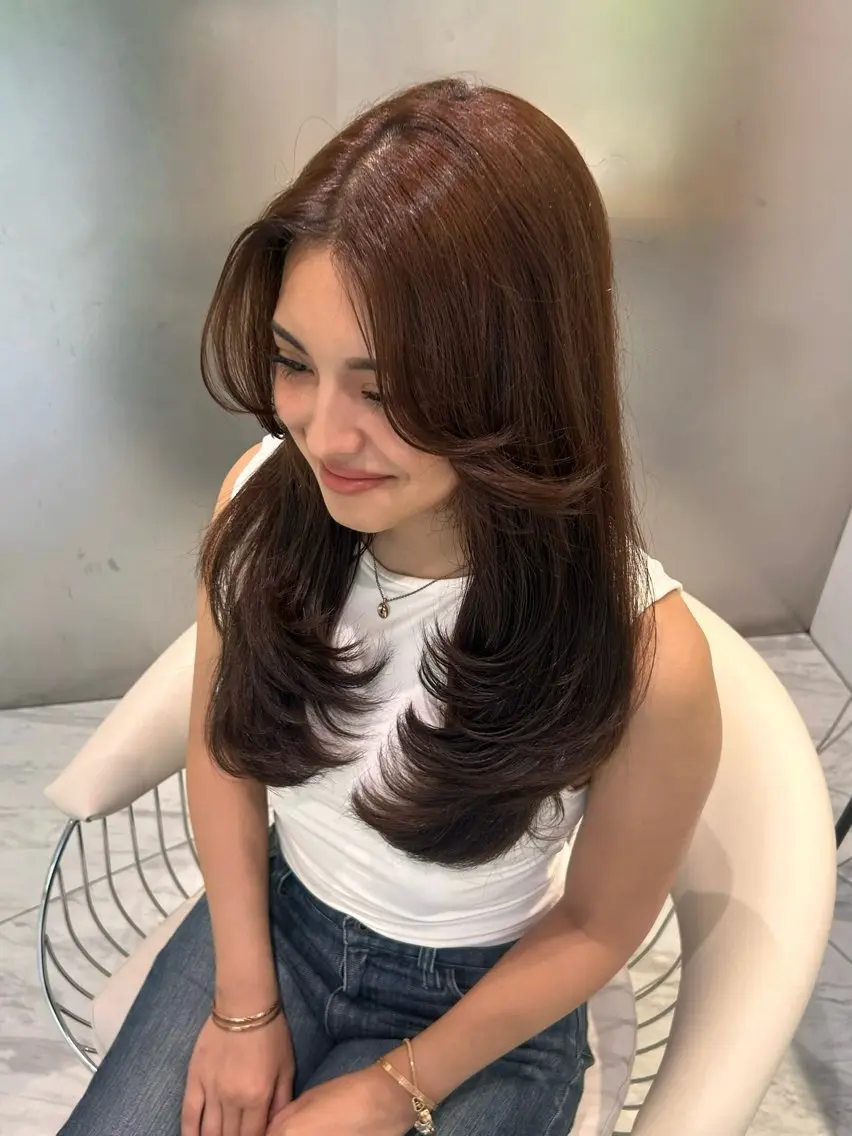 ロング カラー オールマイティ美容師 💋𝑨𝑵𝑵𝑨のヘアスタイル