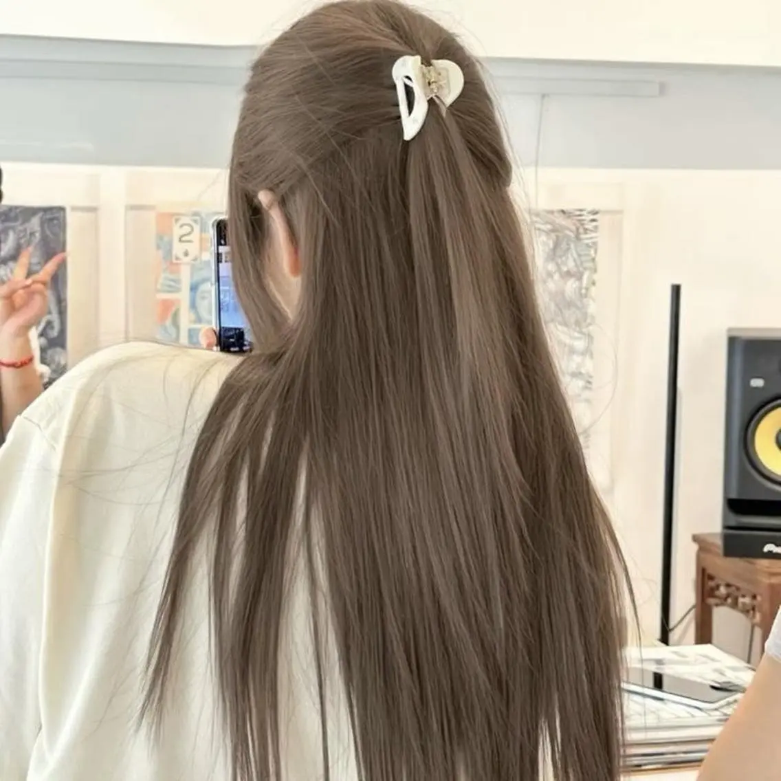 ロング カラー ブリーチなしW カラー🤍しゅうじのヘアスタイル