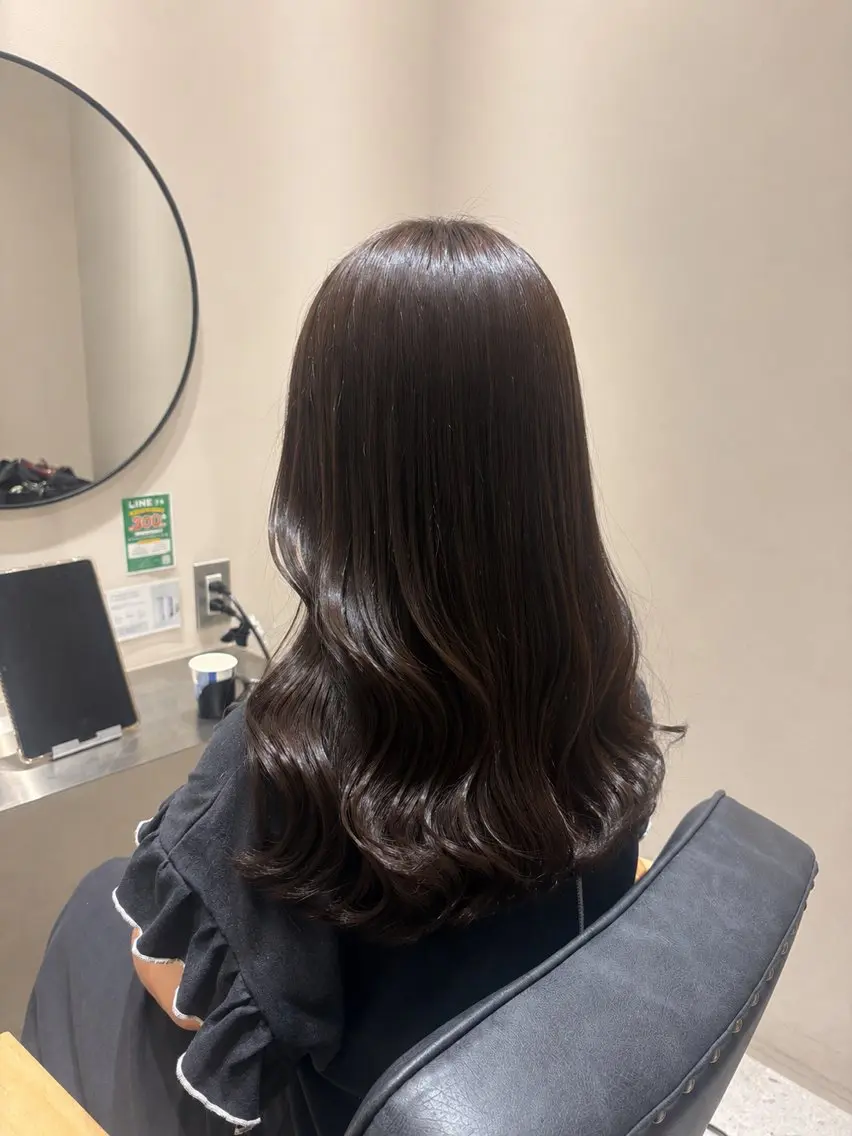 カラー 透明感カラー ヘアカラー Cocoro 艶カラー🎀のヘアスタイル