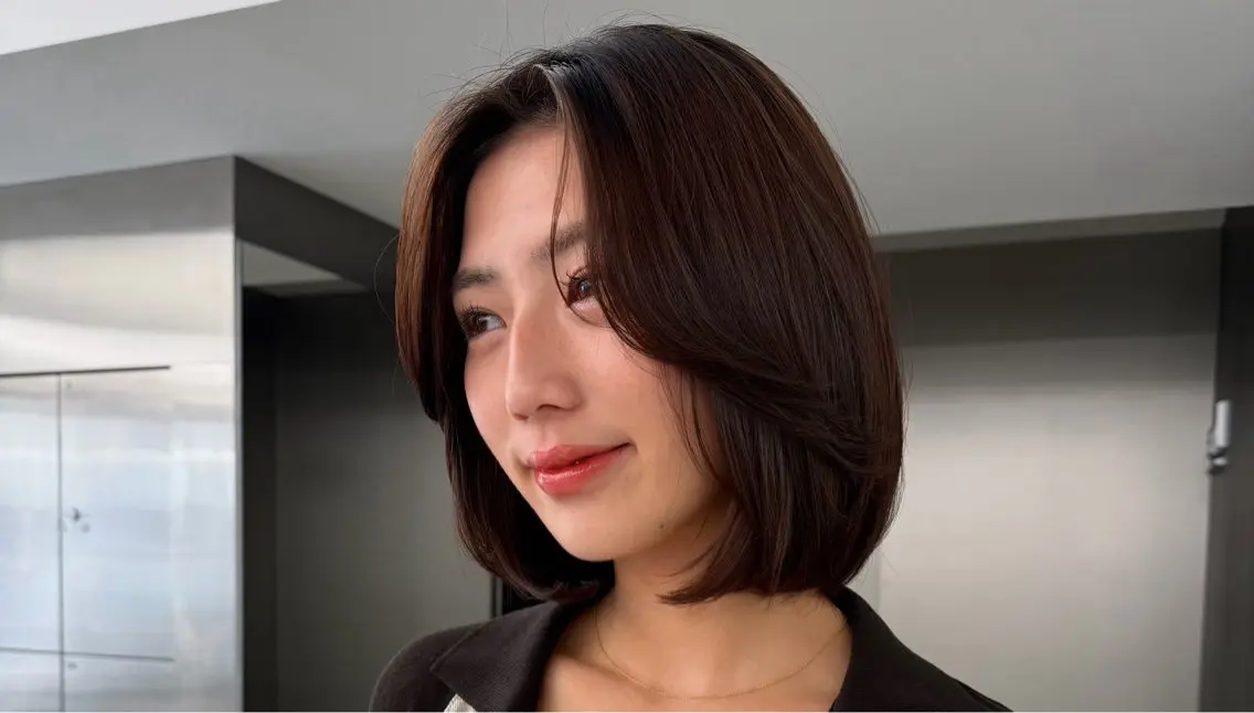 ショート カラー ボブ レイヤーカット 透明感カラー 🎀まりねのヘアスタイル