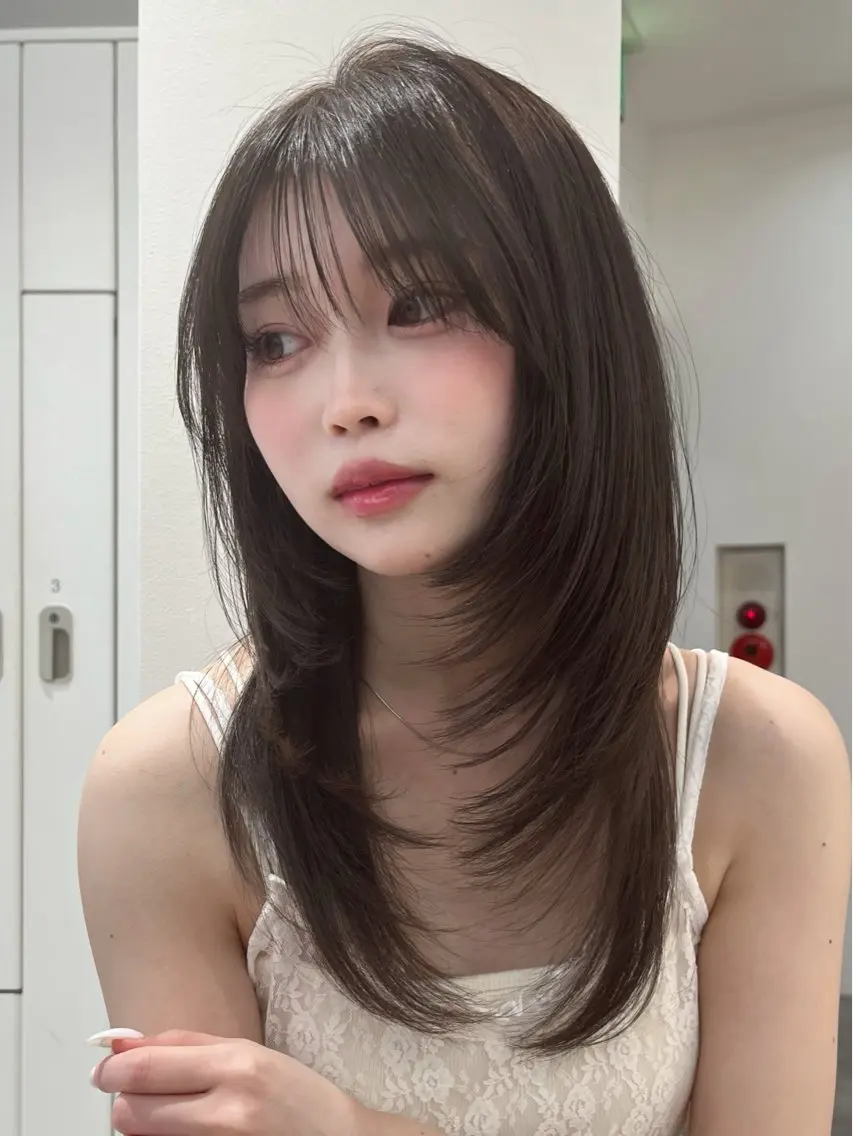ロング 縮毛矯正 縮毛矯正 / 透明感カラー首藤大翔のヘアスタイル