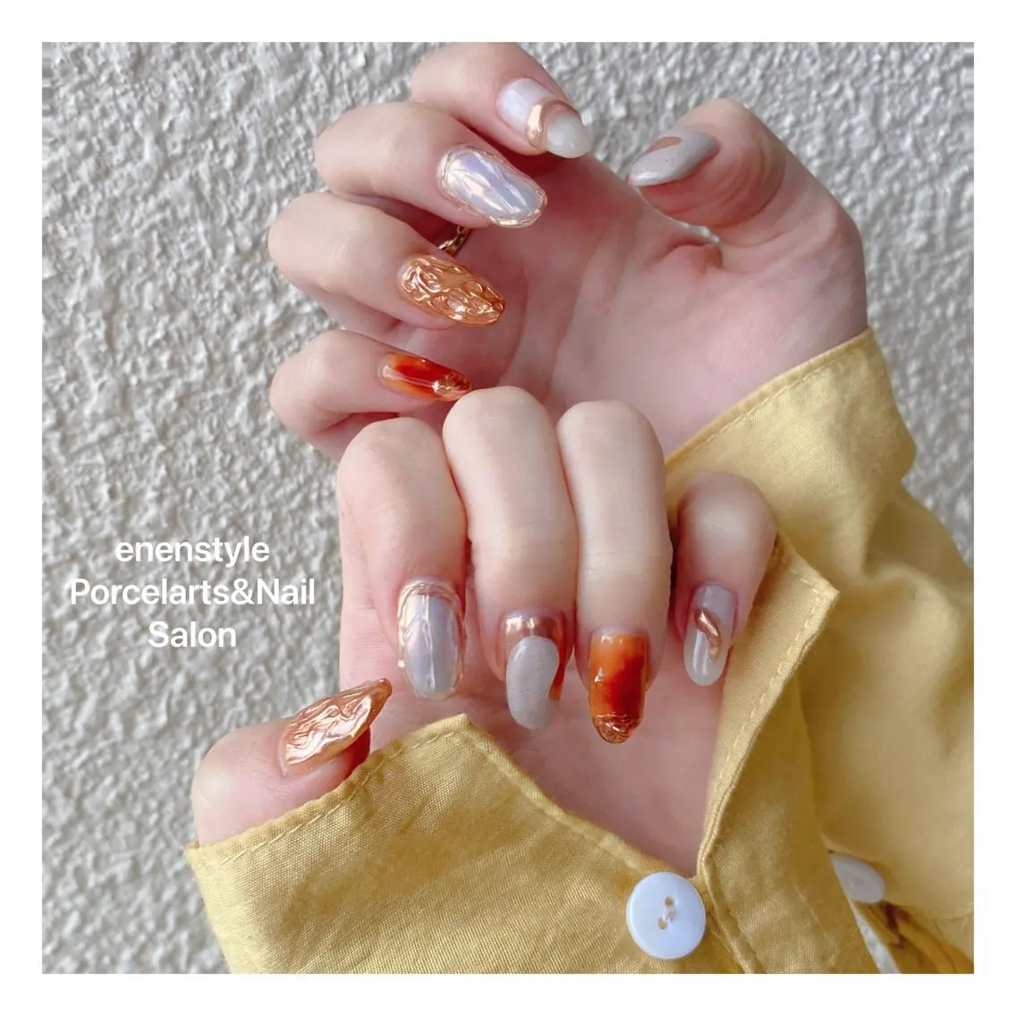 ミディアム ネイル 🐾enen style 🐾のネイルデザイン