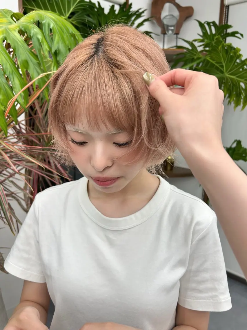 ショート カラー カット ヘアカラー トリートメント 田村 雪華のヘアスタイル