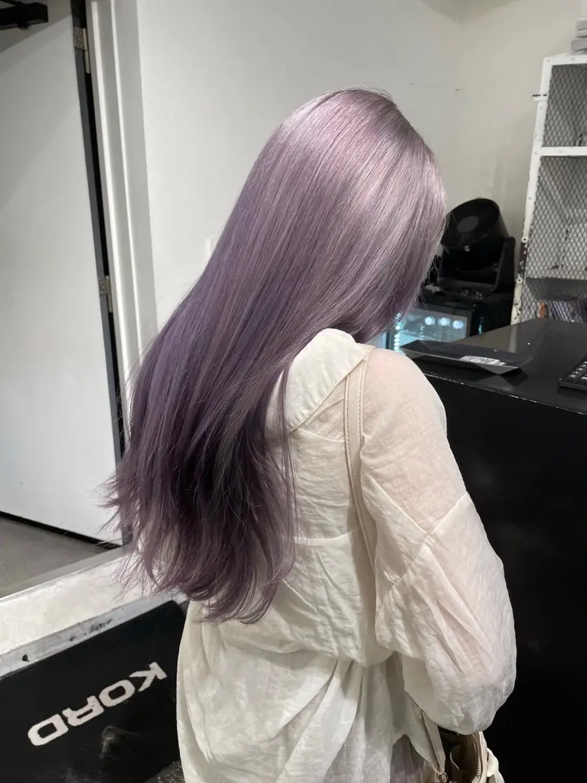 ロング ヘアカラー トリートメント ヘッドスパ NENE/GARTE 代官山/渋谷のヘアスタイル
