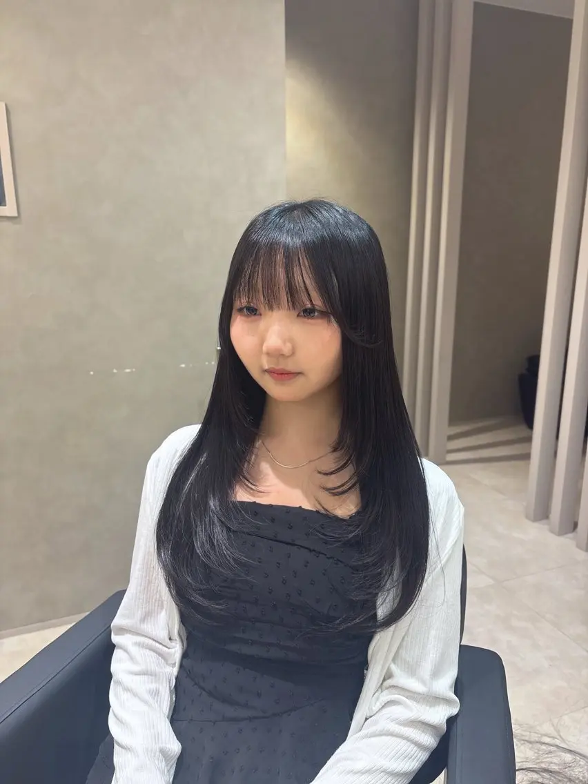ロング レイヤーカット 笹木 怜羅のヘアスタイル