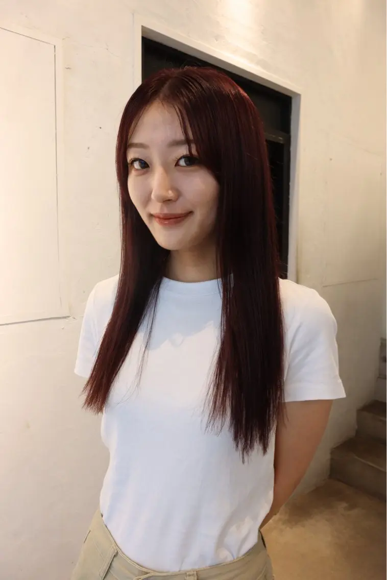 ロング カラー 小森 梨華のヘアスタイル