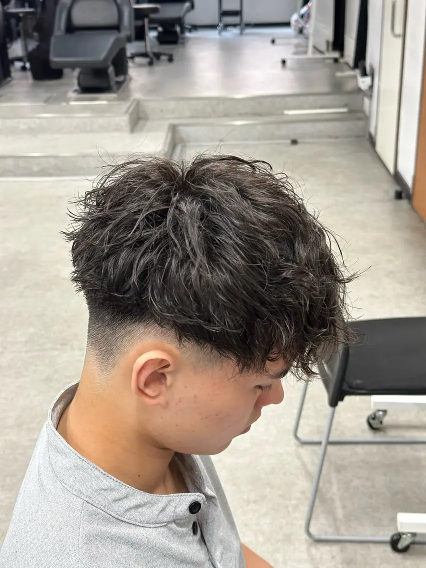 パーマ メンズ カット パーマ ラルフ/スパイキー/ フェザー/トムのヘアスタイル
