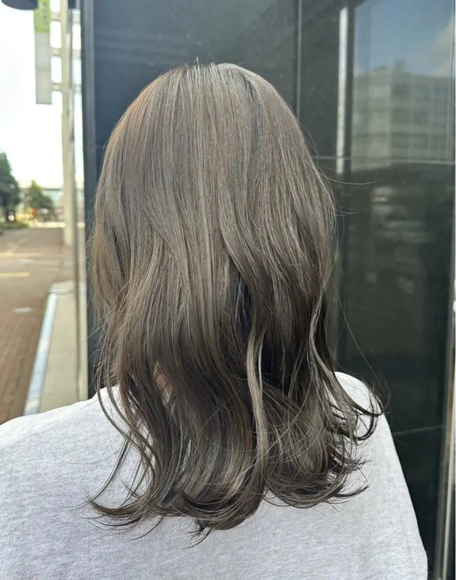 ミディアム ヘアカラー トリートメント 和田 直也のヘアスタイル