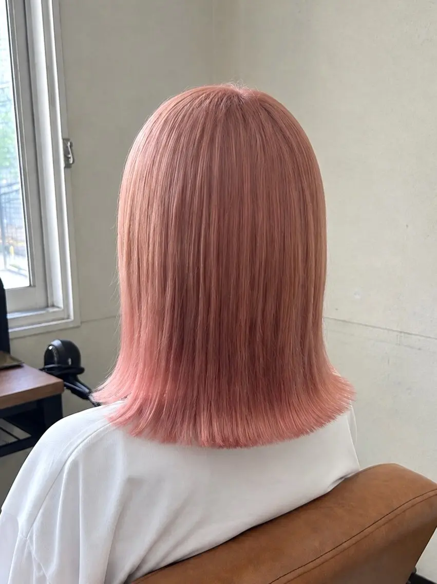 ミディアム ボブ レイヤーカット/ ダブルカラー🎀らむのヘアスタイル