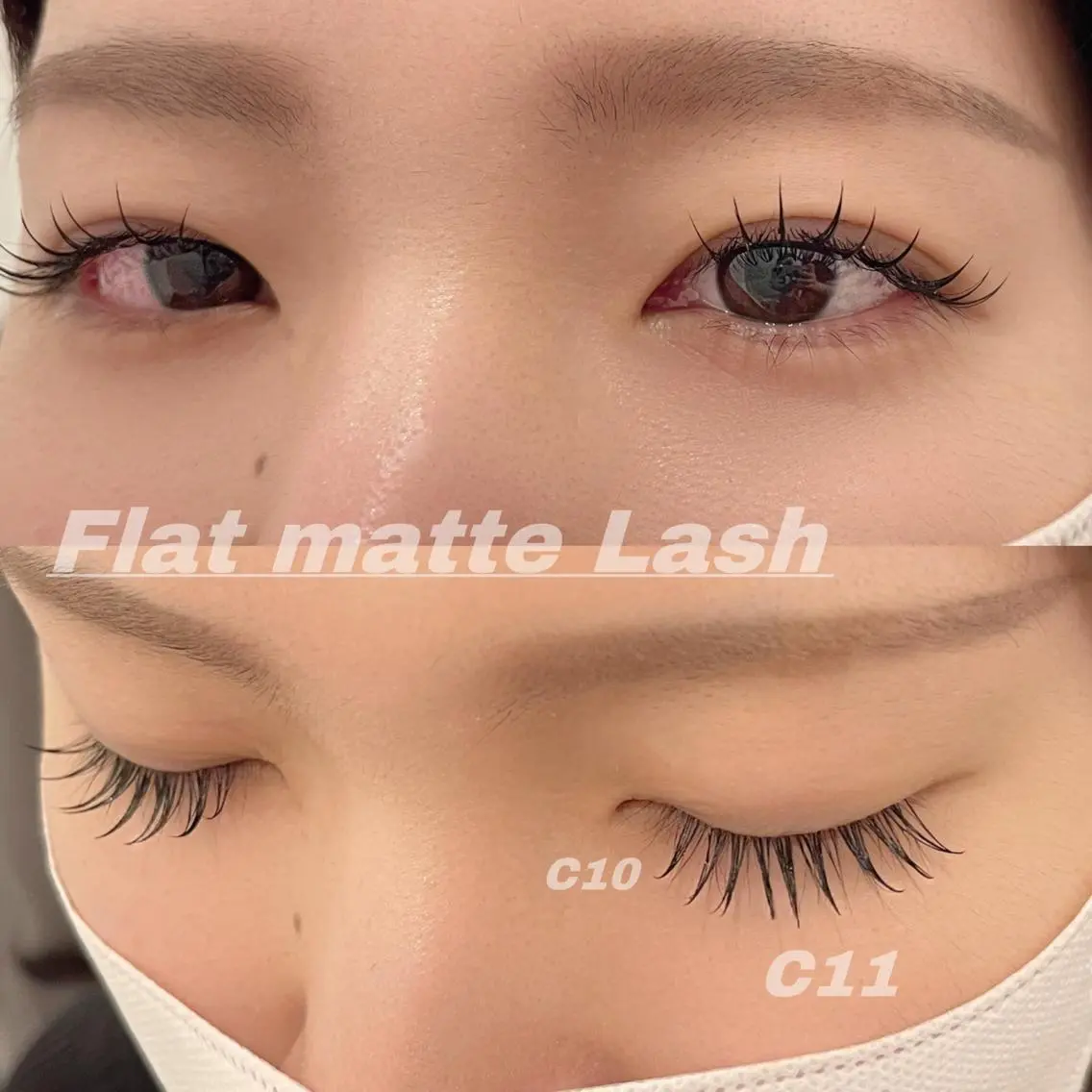 マツエク・マツパ 束感まつ毛 Cカール フラットラッシュ Eye ELSA lash栄店の眉毛・アイブロウイメージ