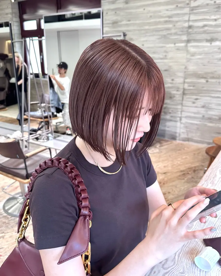 ショート カット ヘアカラー トリートメント ササキカズマ〻透明感 〻色落ち〻赤み消しのヘアスタイル