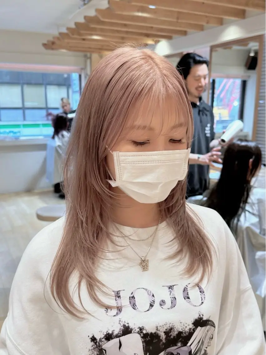 ロング カット ヘアカラー トリートメント 新宿 木下拓哉のヘアスタイル