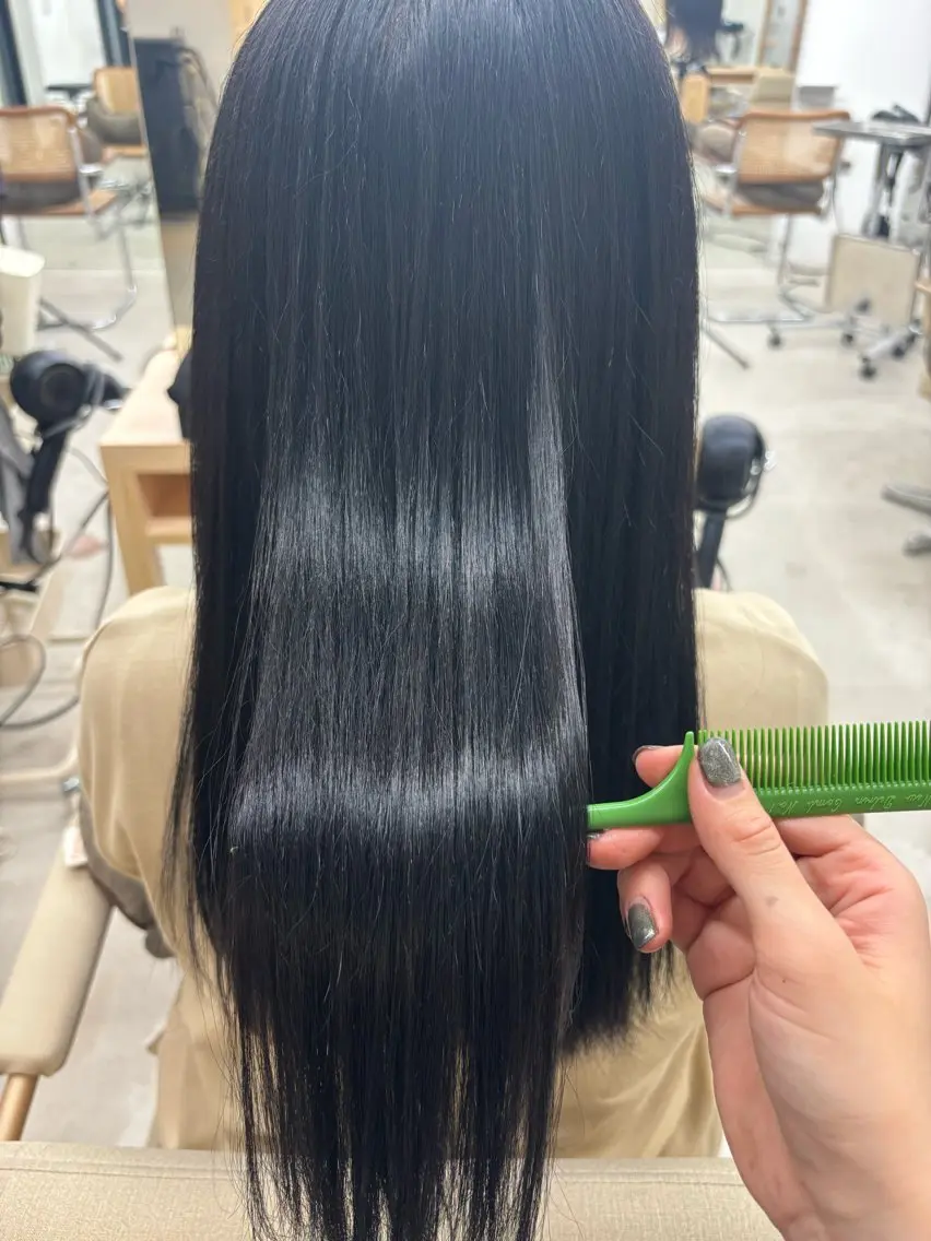 🩷髪質改善縮毛矯正➕プツッとワンレンカット💇‍♀️🩵の写真