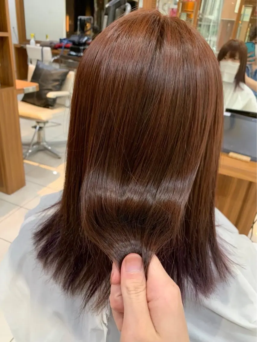 カラー 髪質改善 💠 韓国風うる艶/シオリのヘアスタイル