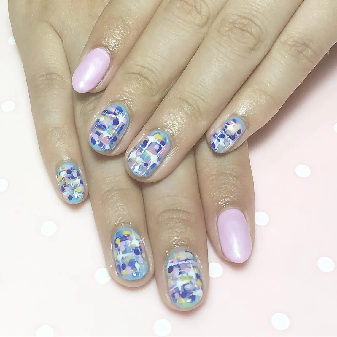 ネイル ツイードネイル ハンドネイル ネイルサロン Sweetのネイルデザイン