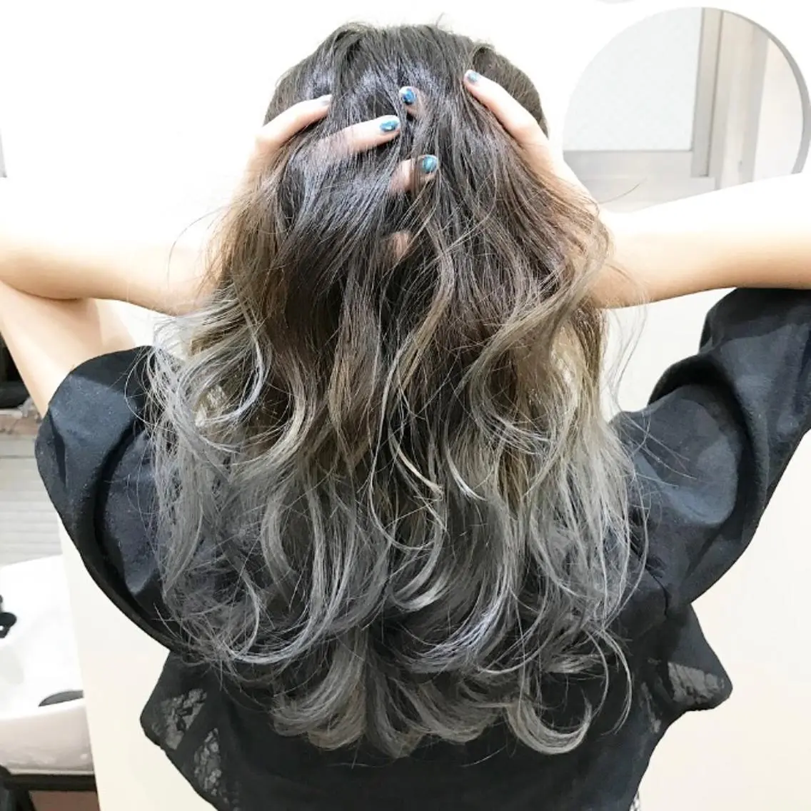 ロング カラー アッシュ グラデーションカラー シルバー シルバーアッシュ 🔹メンズ特化🔹 荻窪/YASUOKAのヘアスタイル