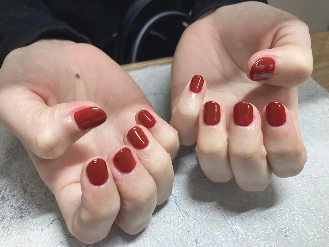 ネイル ボルドー フットネイル ジェルネイル 韓国ネイル マグネットネイル ハンドネイル mogunail &blowのネイルデザイン