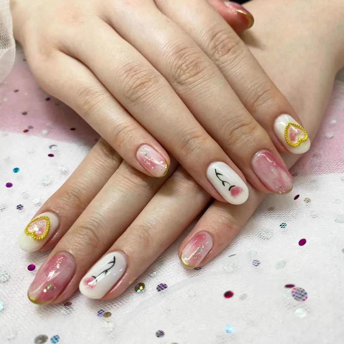 ネイル 🦋ネイルサロン ブラン🌈ゆりのネイルデザイン