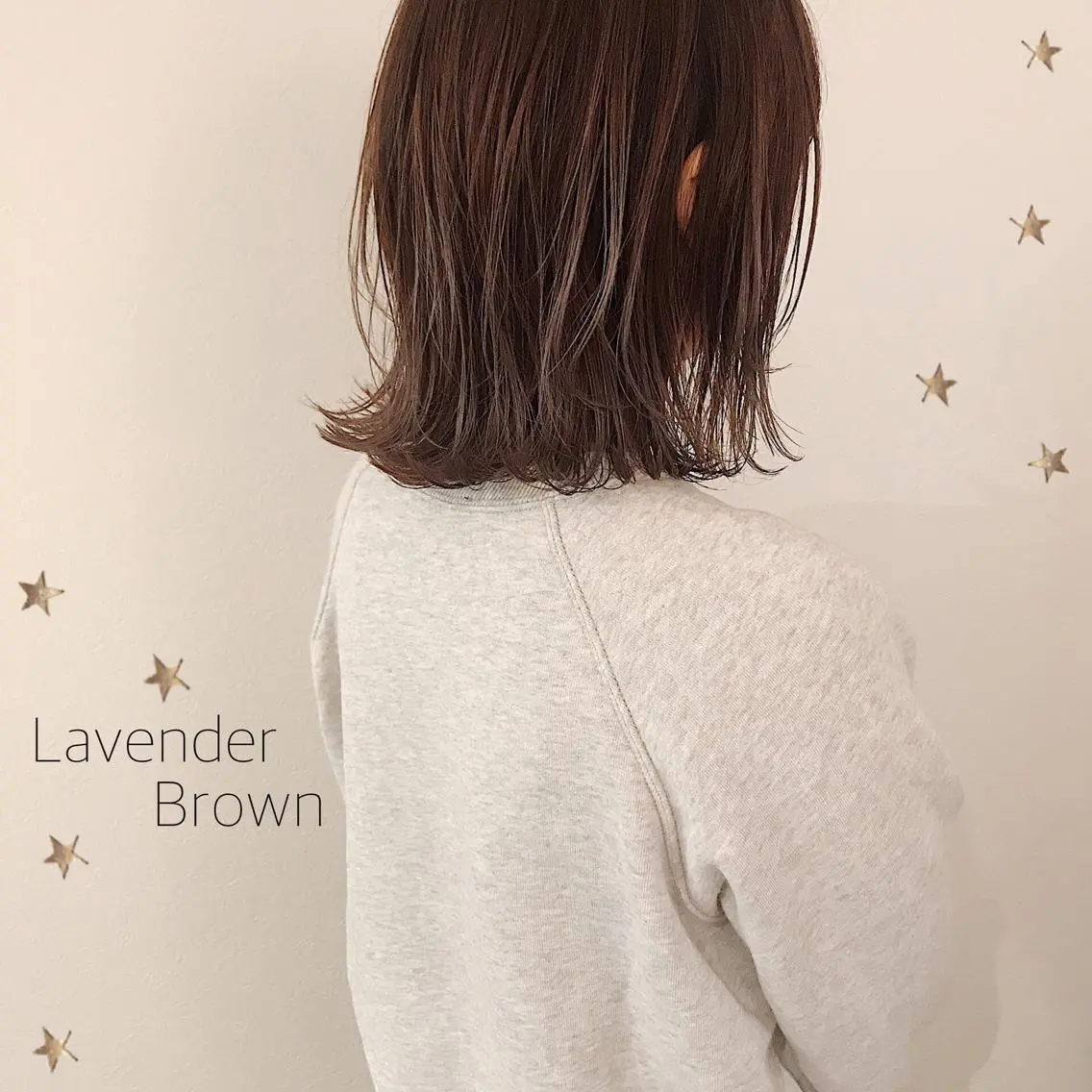 ミディアム カラー カット ヘアカラー 市川 千夏のヘアスタイル
