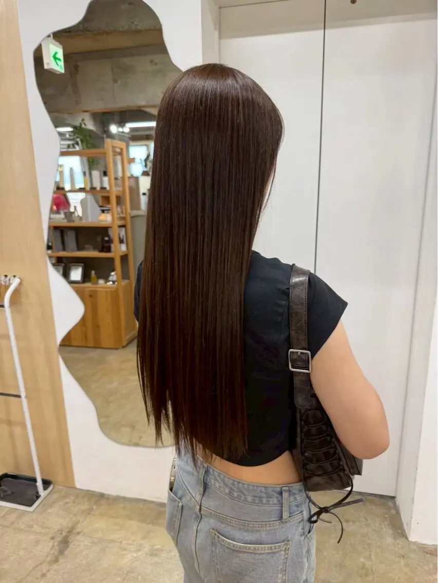 【サラサラの仕上がりに🎶】髪質改善カラー🩵＋バイカルテトリートメント🫧🥣の写真