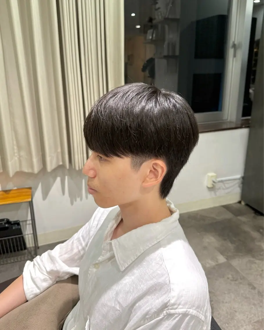 メンズ メンズ韓国風 マッシュ シースルーマッシュ est-r. Shionのヘアスタイル