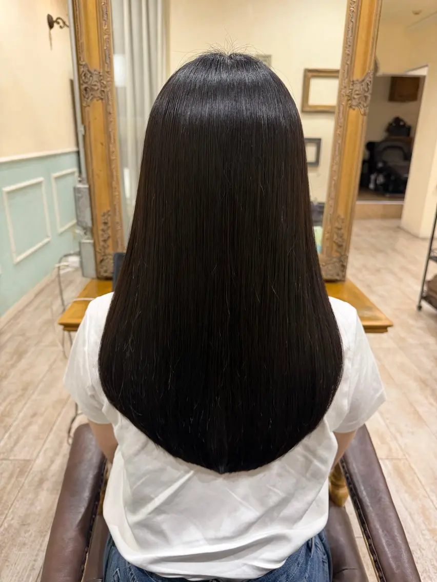 ロング カラー 髪質改善 レイヤーカット ロング カット ヘアカラー トリートメント 新越谷noble店長 松本拓也▶◀*.のヘアスタイル