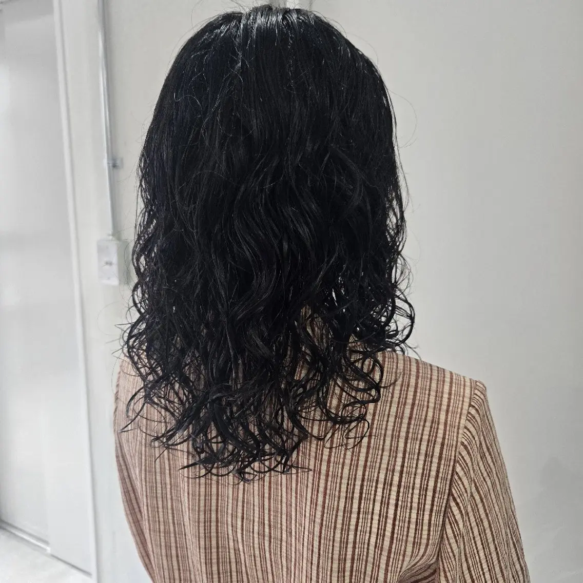パーマ セミロング 艶髪縮毛矯正×透明感 カラー◎mikuのヘアスタイル