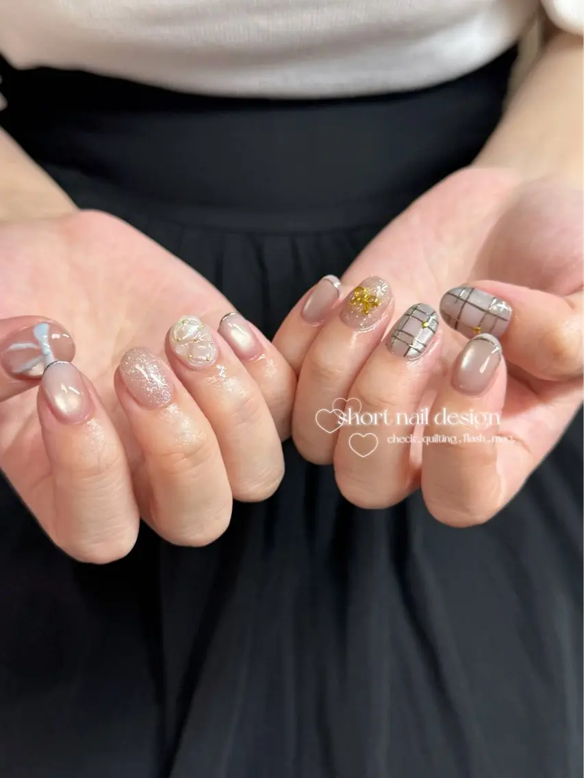 ネイル ショートネイル ハンドネイル nail salon rhuneのネイルデザイン