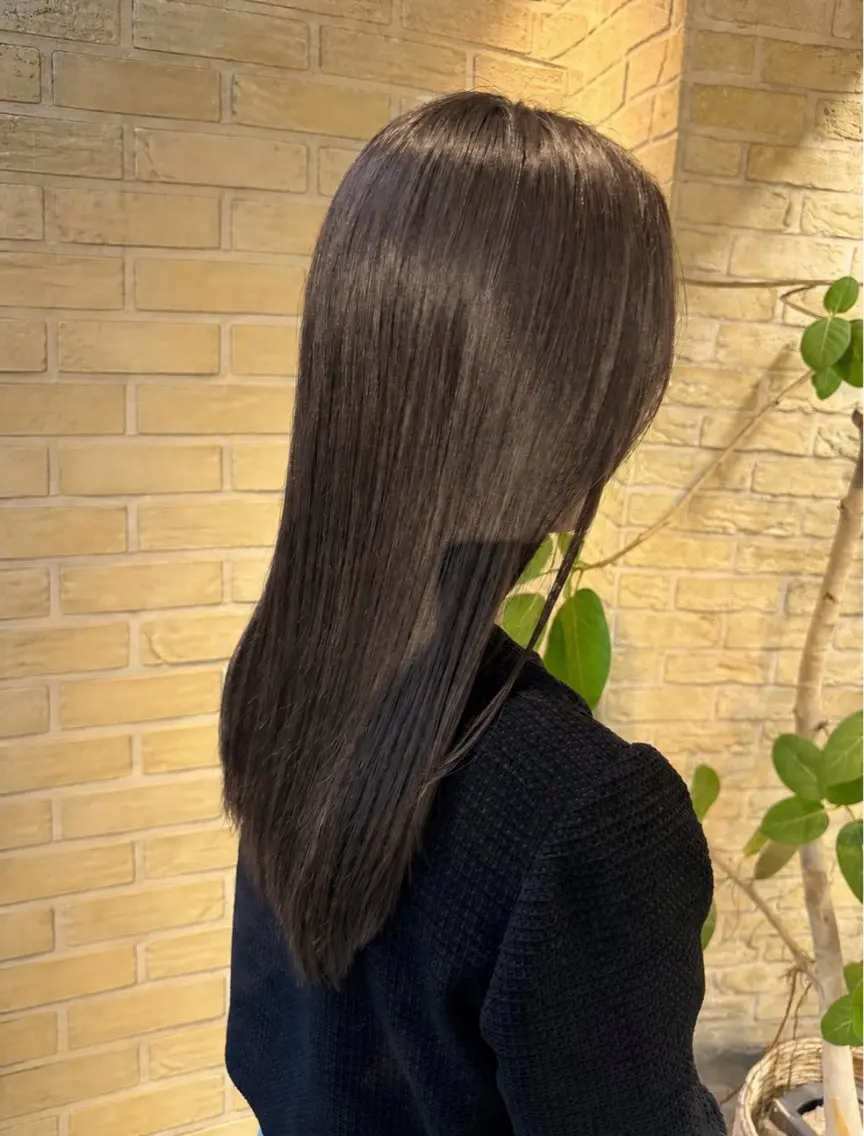 セミロング カット ヘアカラー 顔周り特化〜RIHO /CLUTCH博多のヘアスタイル
