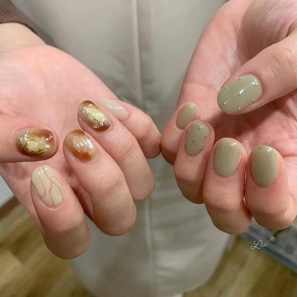 ネイル ジェルネイル 持ち込み パラジェル ソフトジェル Léa nailのネイルデザイン