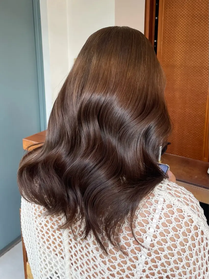 セミロング カラー ブラウンカラー CITY./ 鈴木ことはのヘアスタイル