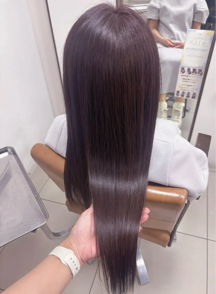 セミロング カラー ラベンダーカラー ラベンダーピンク ピンクカラー ヘアカラー 頭皮×髪質改善 透明感カラー💎中村のヘアスタイル