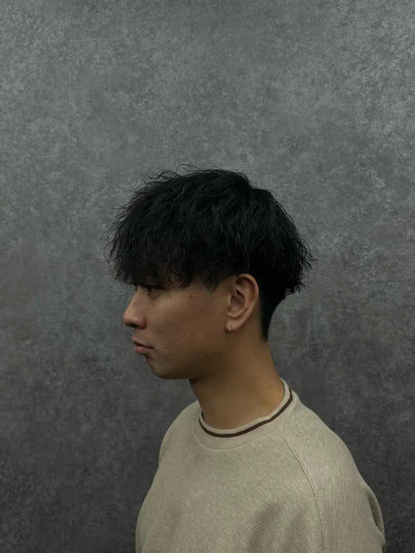 ショート パーマ カット パーマ ヘアセット 🔥フェザーパーマ 特化🔥勇斗のヘアスタイル