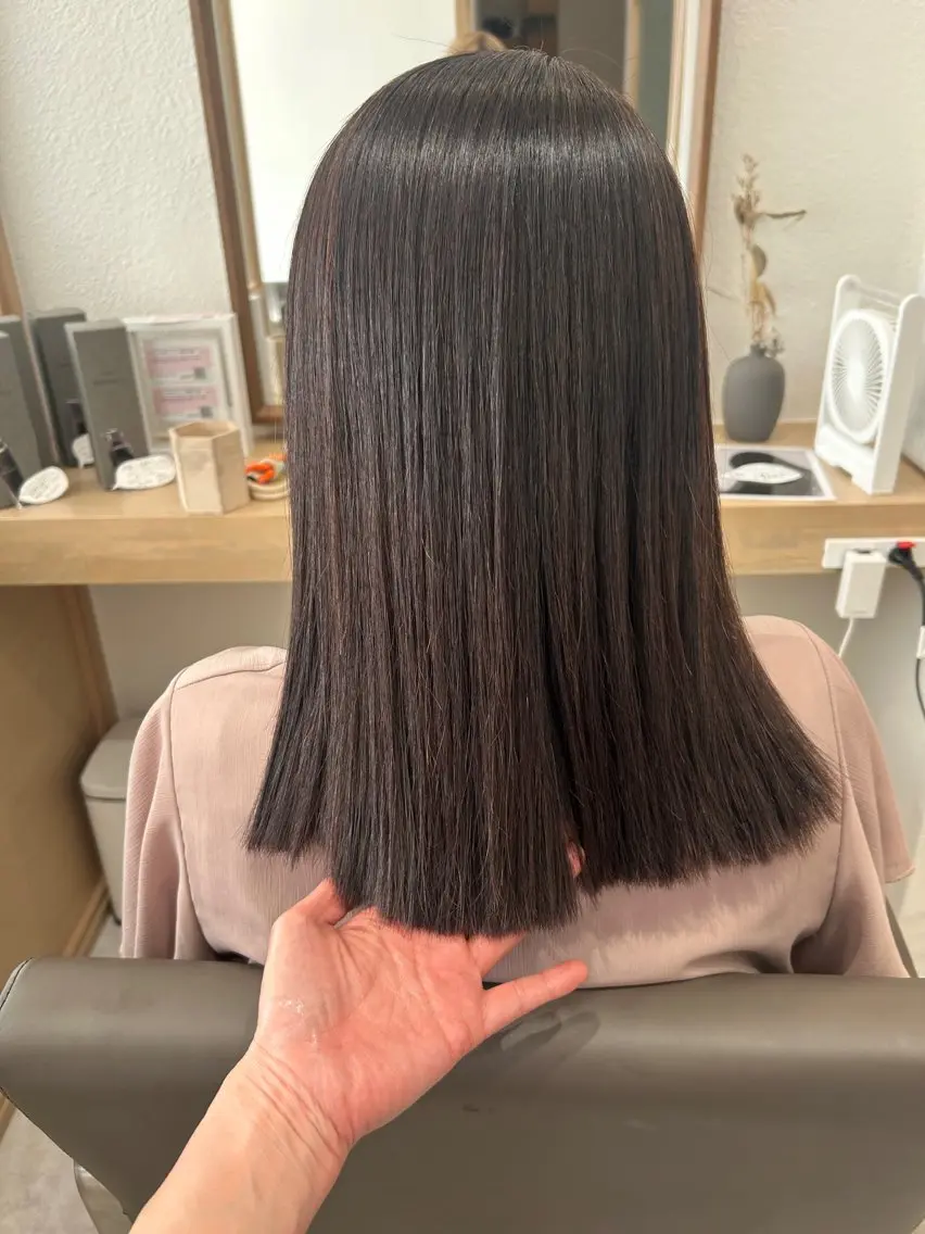 ロング 髪質改善 トリートメント 久木原 ゆりのヘアスタイル